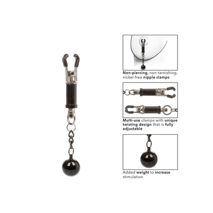 premium nipple grips weighted twist nipple clamps