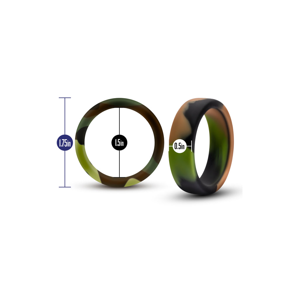 premium performance green camo cock ring