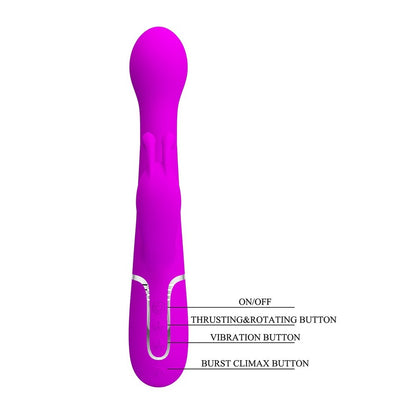 premium pretty love dejon rechargeable rabbit vibrator
