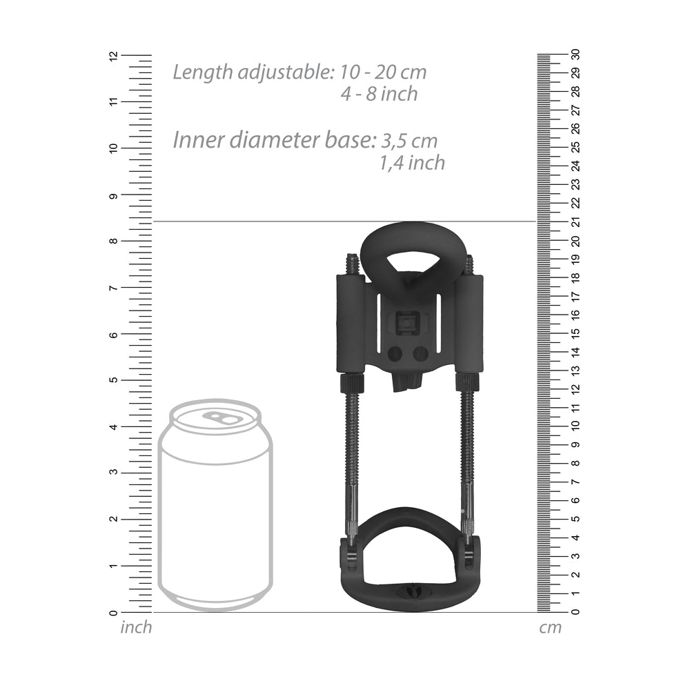 premium pumped penis extender black