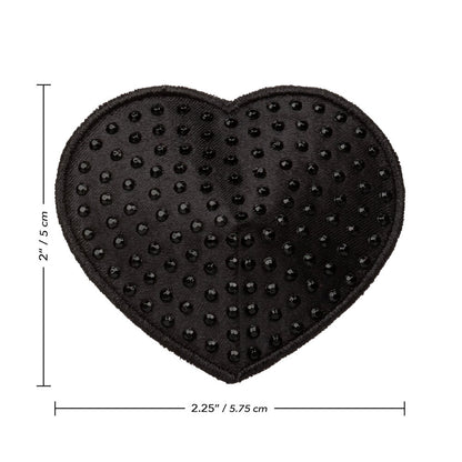 premium radiance black heart pasties