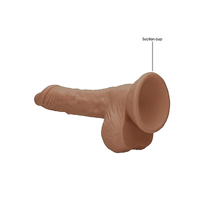 premium realrock 7 inch dong with testicles flesh tan