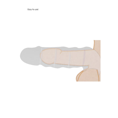 premium realrock 8 inch penis sleeve black