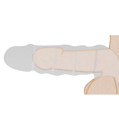 premium realrock 9 inch penis sleeve flesh tan