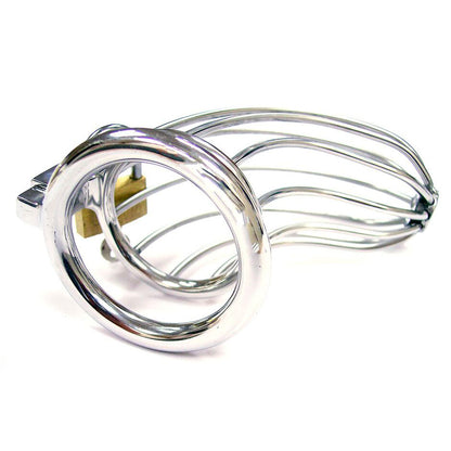 premium rouge stainless steel chasity cock cage with padlock