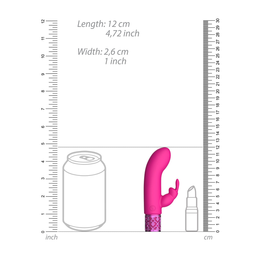premium royal gems dazzling rechargeable rabbit bullet pink