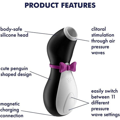 premium satisfyer pro penguin clitoral massager