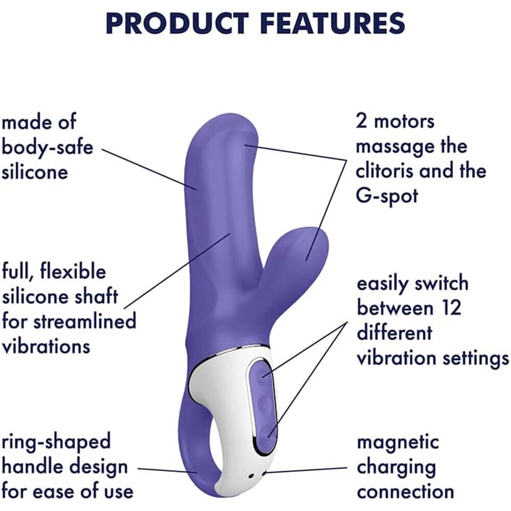 premium satisfyer vibes magic bunny rechargeable gspot vibrator