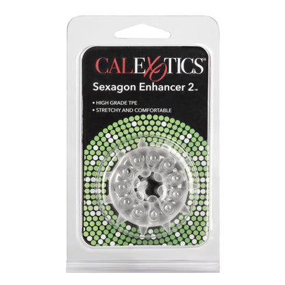 premium sexagon enhancer 2 clear cock ring