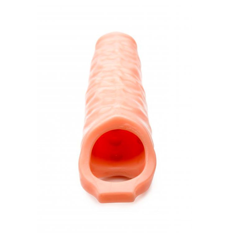 premium size matters 3 inch flesh penis extender sleeve