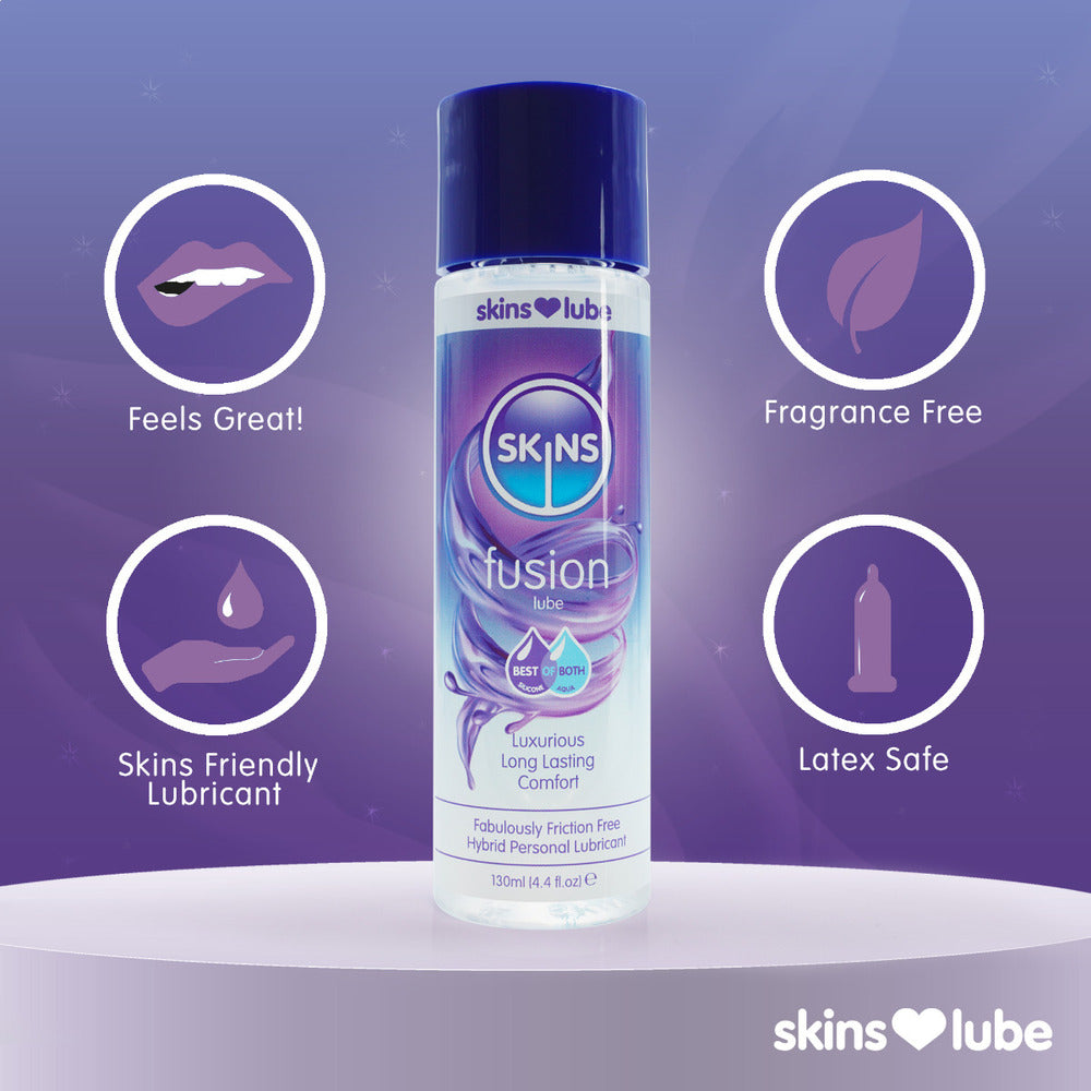premium skins fusion hybrid silicone and waterbased lubricant 130ml