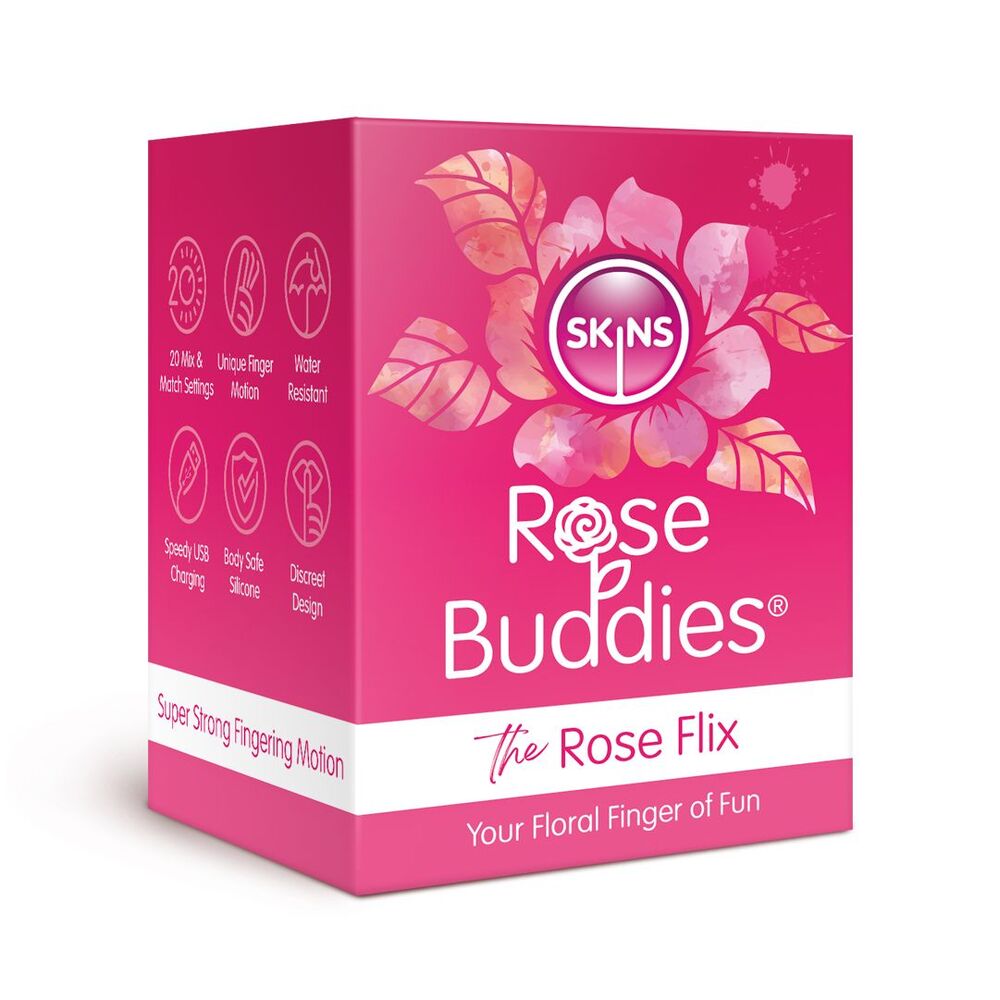 premium skins rose buddies the rose flix clitoral massager pink