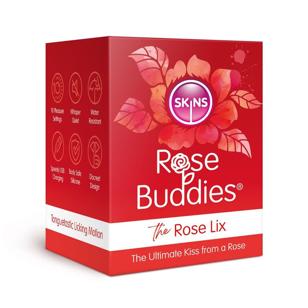 premium skins rose buddies the rose flix clitoral massager red