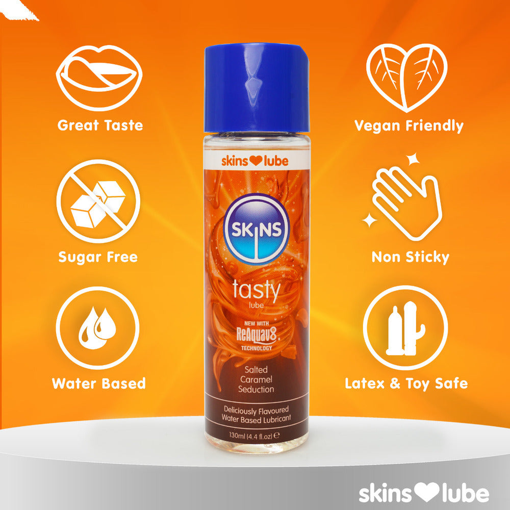 premium skins salted caramel seduction waterbased lubricant 130ml