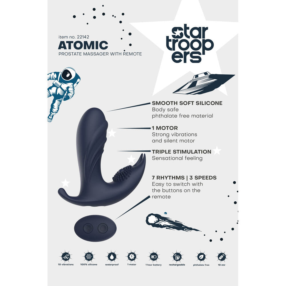 premium startroopers atomic prostate massager