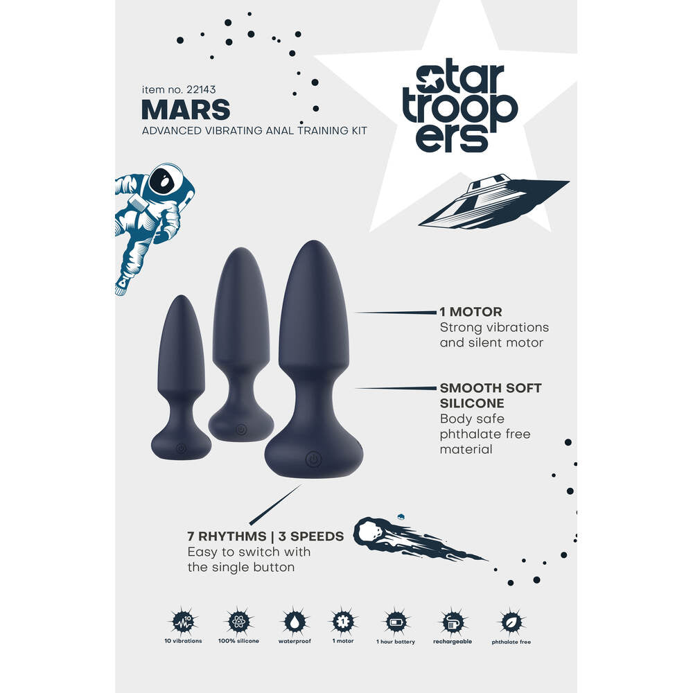 premium startroopers mars advanced vibrating anal vibe kit