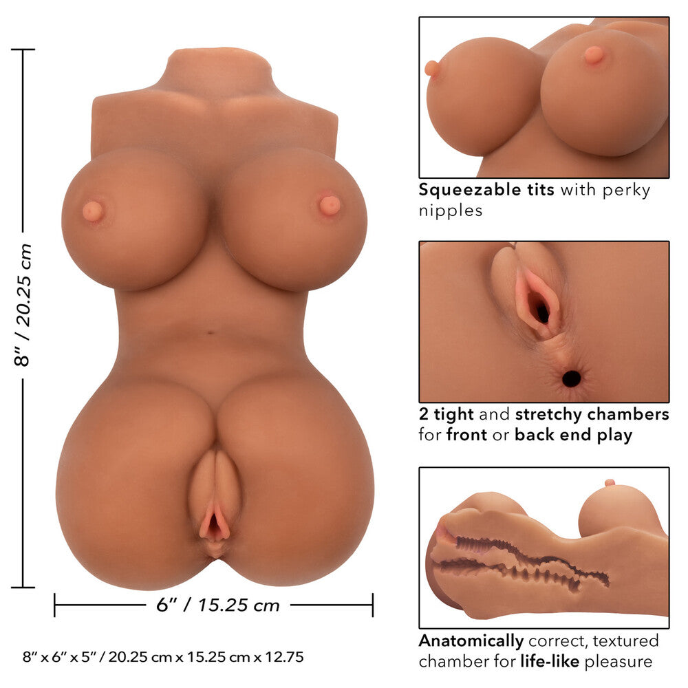 premium stroke it body banger flesh brown
