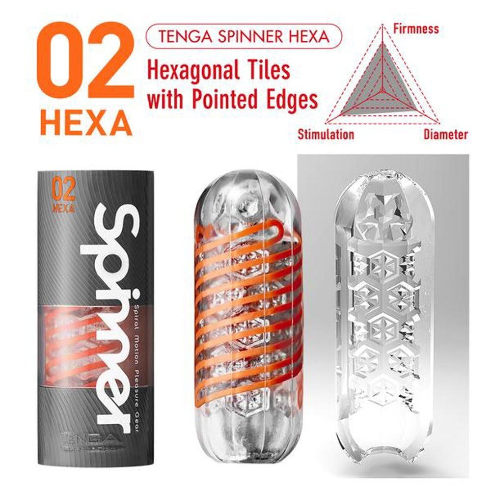 premium tenga 02 hexa spinner masturbator