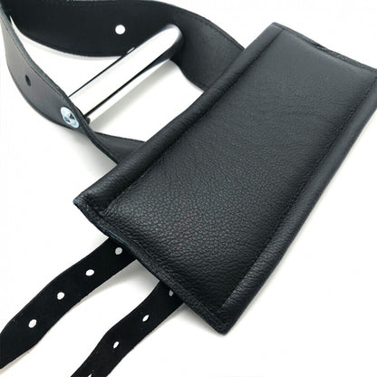 premium the red deluxe leather suspension handcuffs