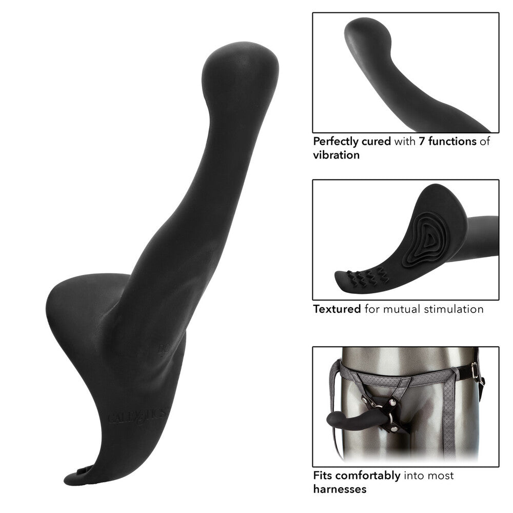 premium the royal vibrating set crotchless strap on plus vibrating probe