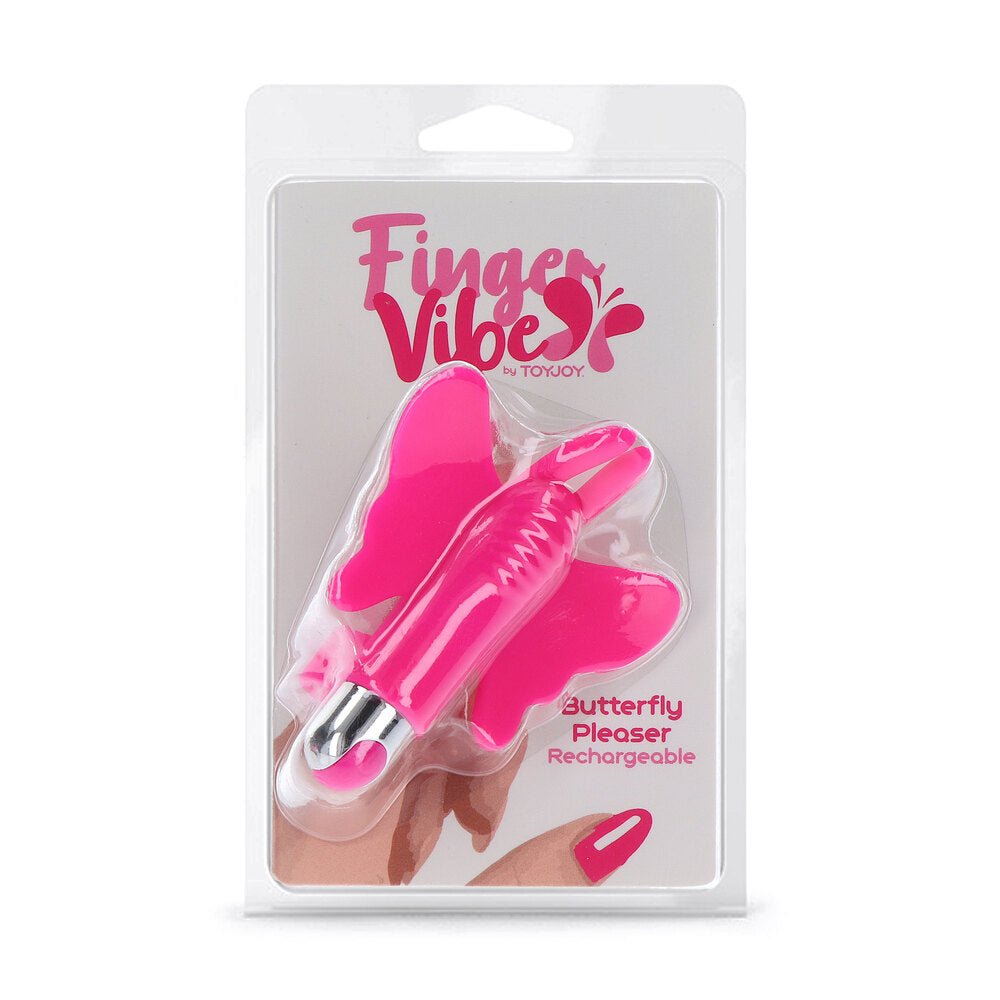 premium toyjoy butterfly pleaser rechargeable finger vibe