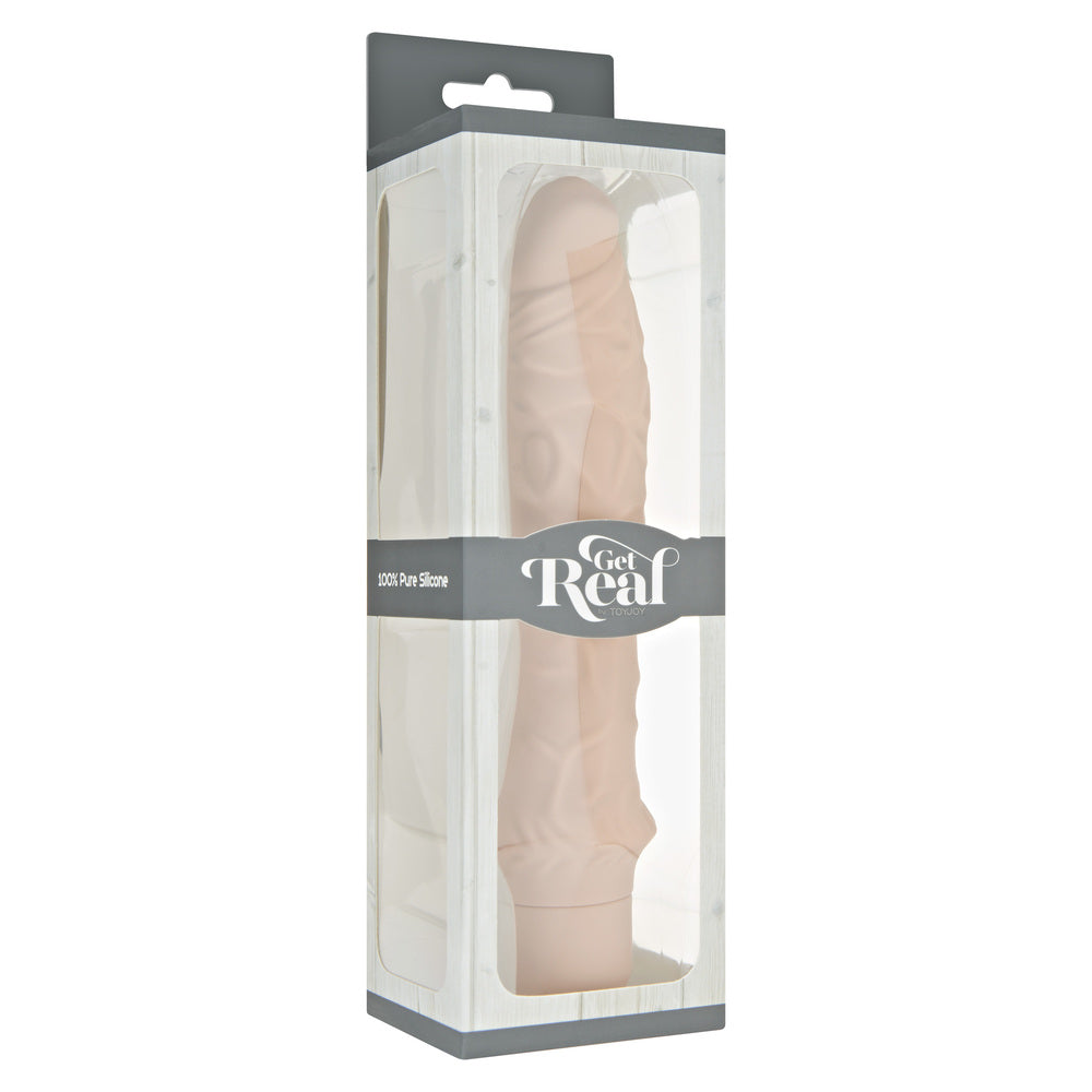 premium toyjoy get real classic silicone vibrator flesh pink