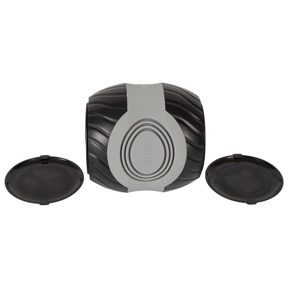premium vibrating and squeezable donut masturbator