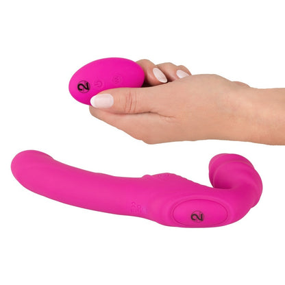 premium vibrating strapless strapon 2
