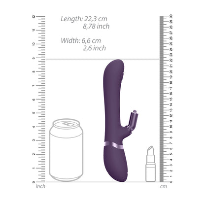 premium vive etsu interchangeable rabbit vibrator purple
