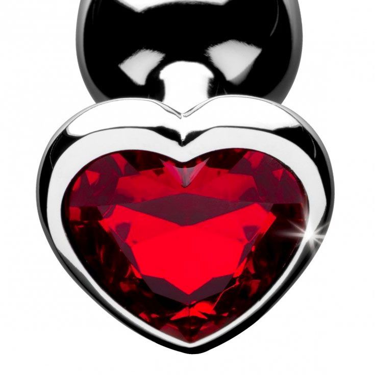 premium xr booty sparks red heart medium anal plug
