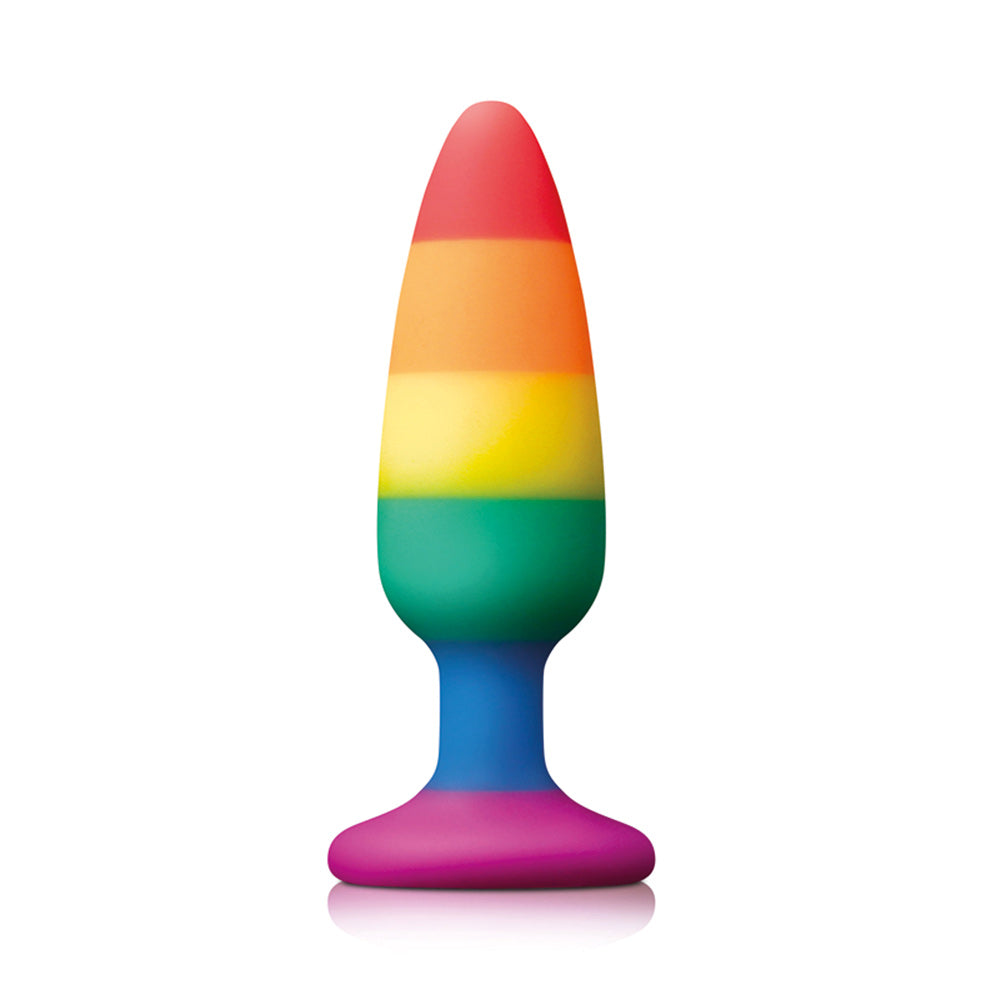pride pleasure plug rainbow medium