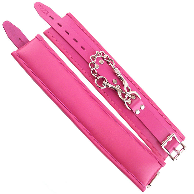 rouge garments ankle cuffs padded pink