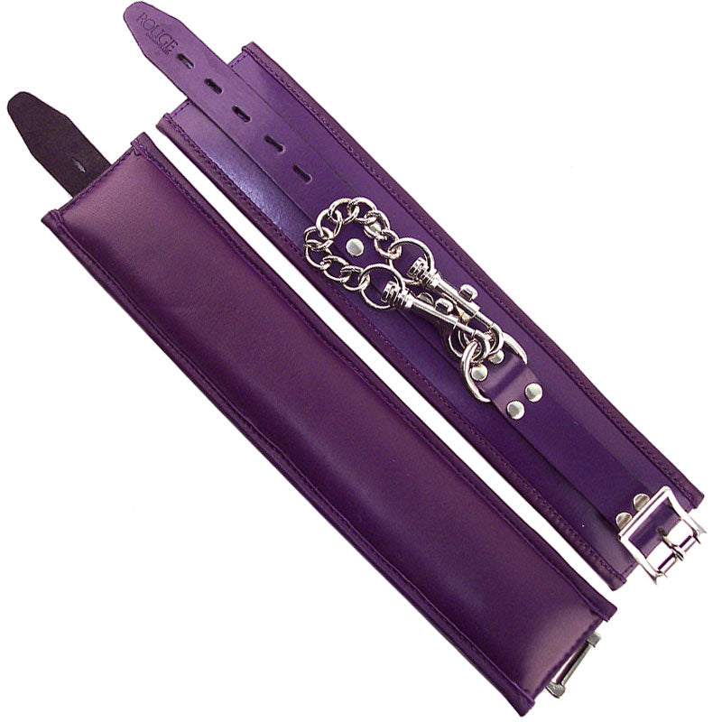 rouge garments ankle cuffs padded purple