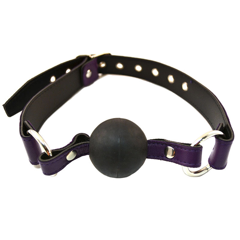 rouge garments ball gag purple