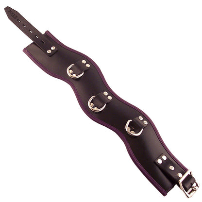 rouge garments black and purple padded posture collar