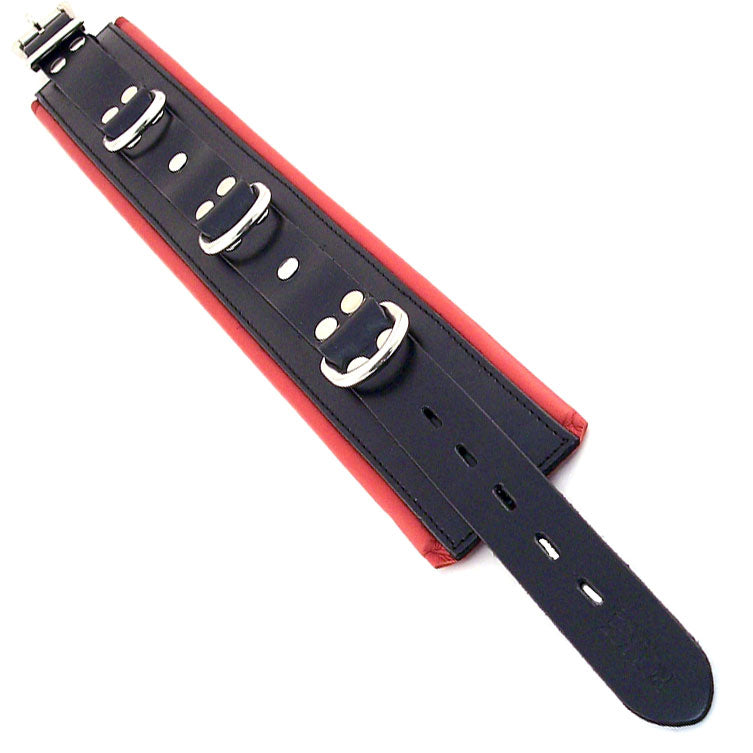 rouge garments black and red padded collar