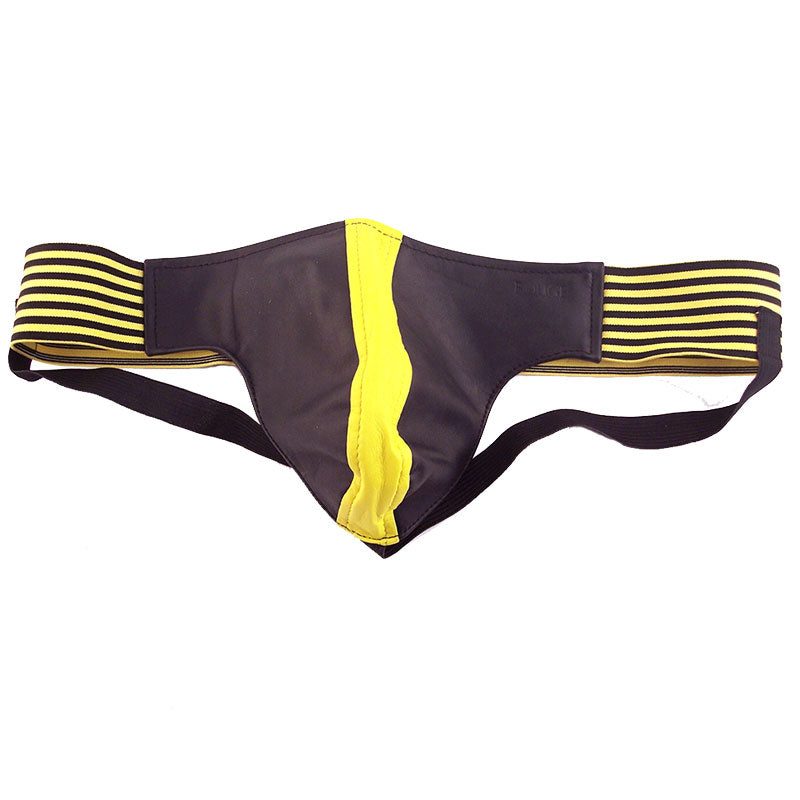 rouge garments jock black and yellow