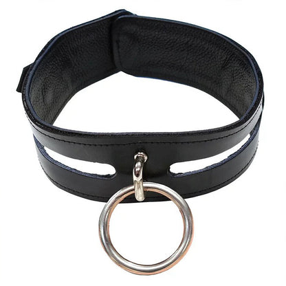 rouge garments leather fashion bondage collar black