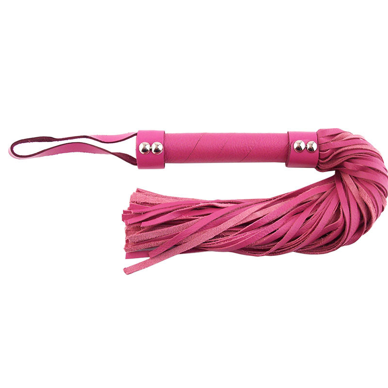 rouge garments pink leather flogger