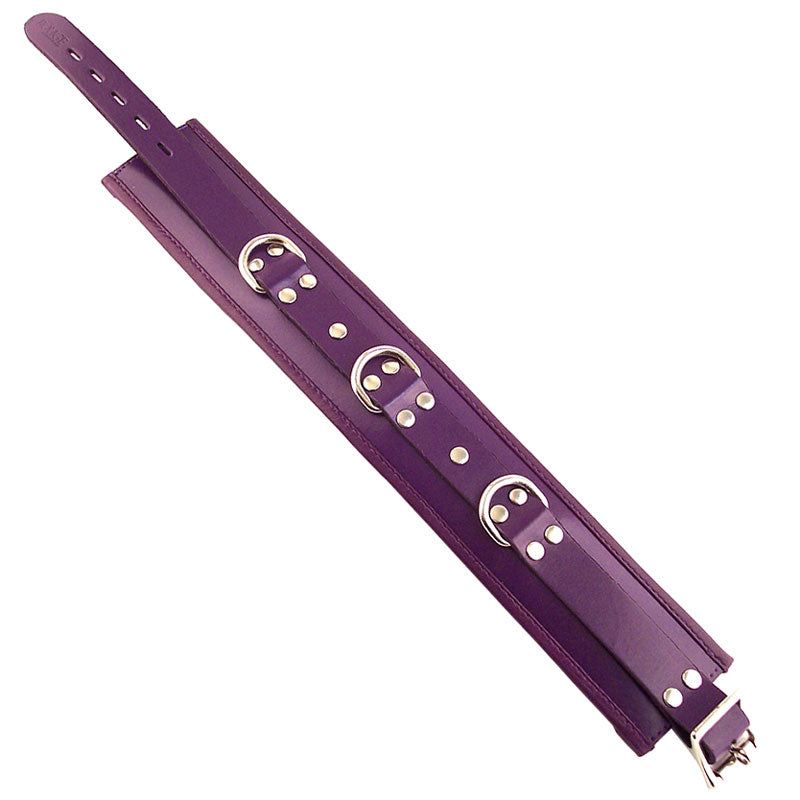 rouge garments purple padded collar