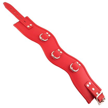 rouge garments red padded posture collar
