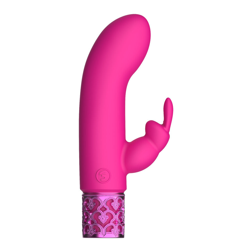 royal gems dazzling rechargeable rabbit bullet pink