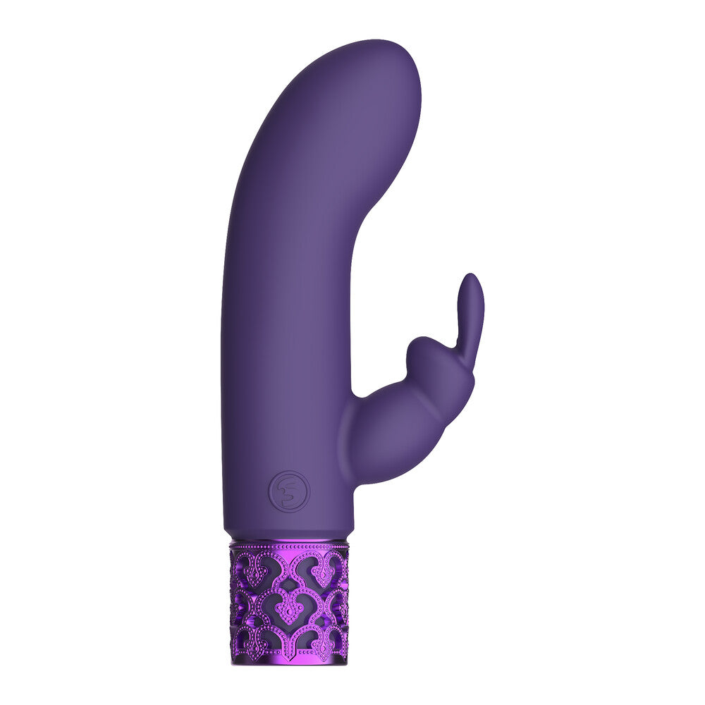 royal gems dazzling rechargeable rabbit bullet purple