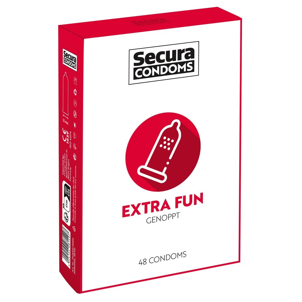 secura condoms 48 pack extra fun