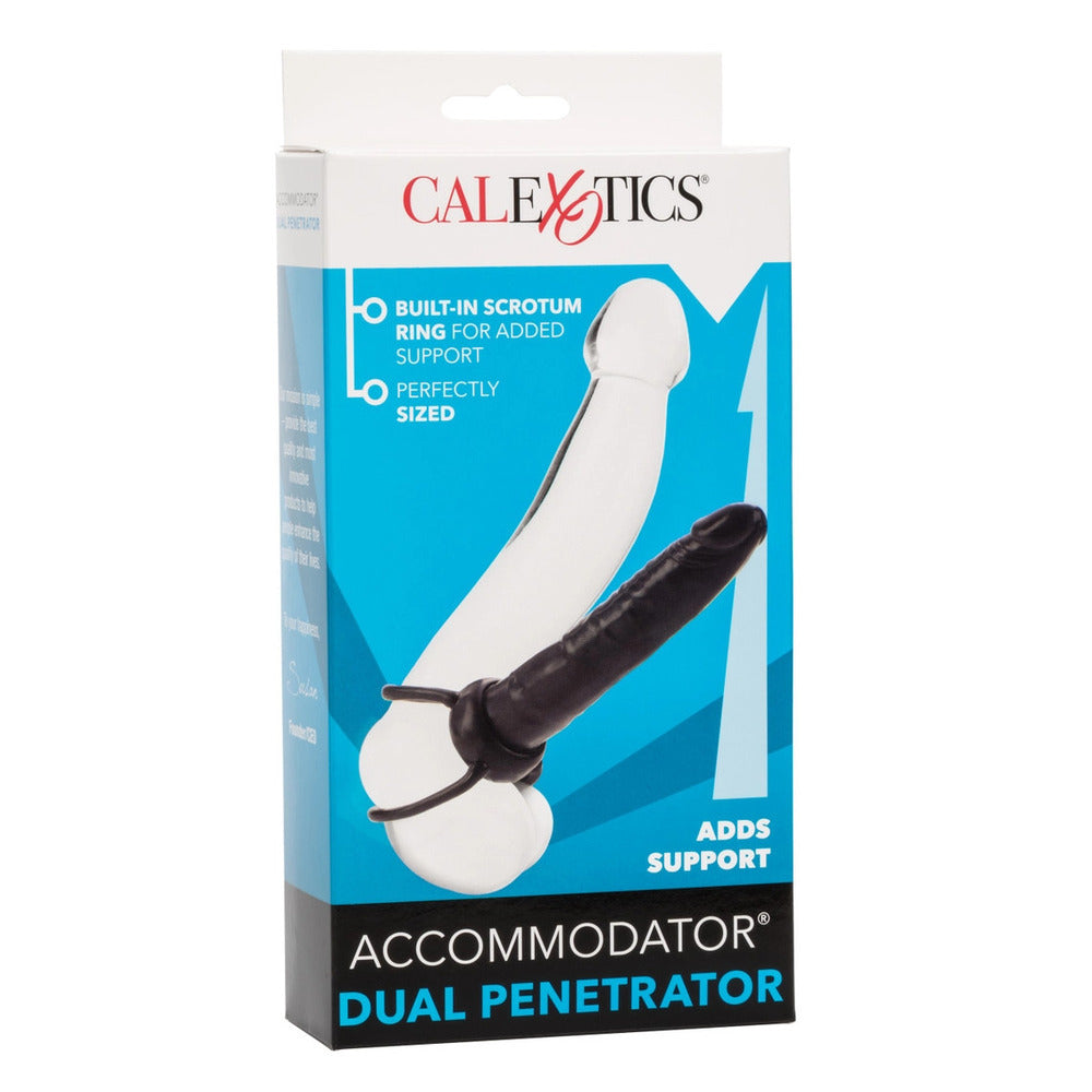 shop accommodator dual penetrator black dildo