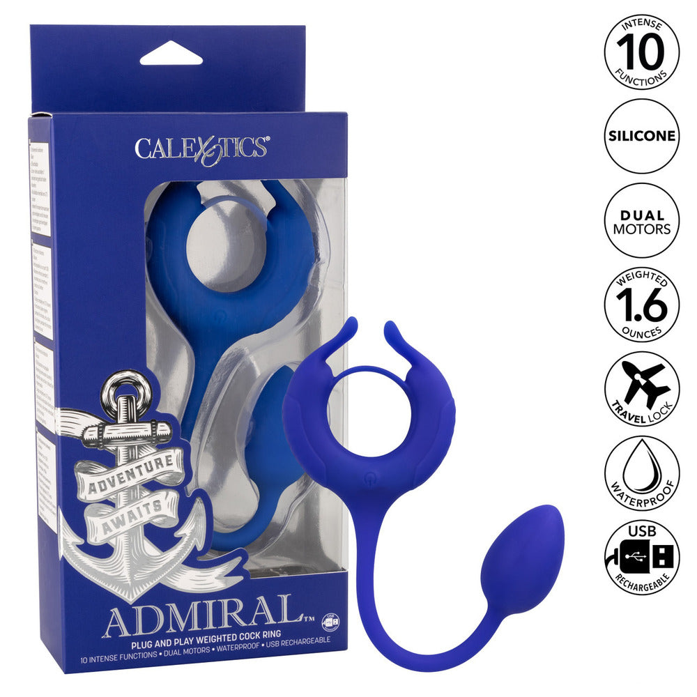 shop admiral weighted cock ring and egg