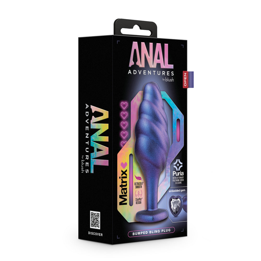 shop anal adventures matrix bumped bling butt plug