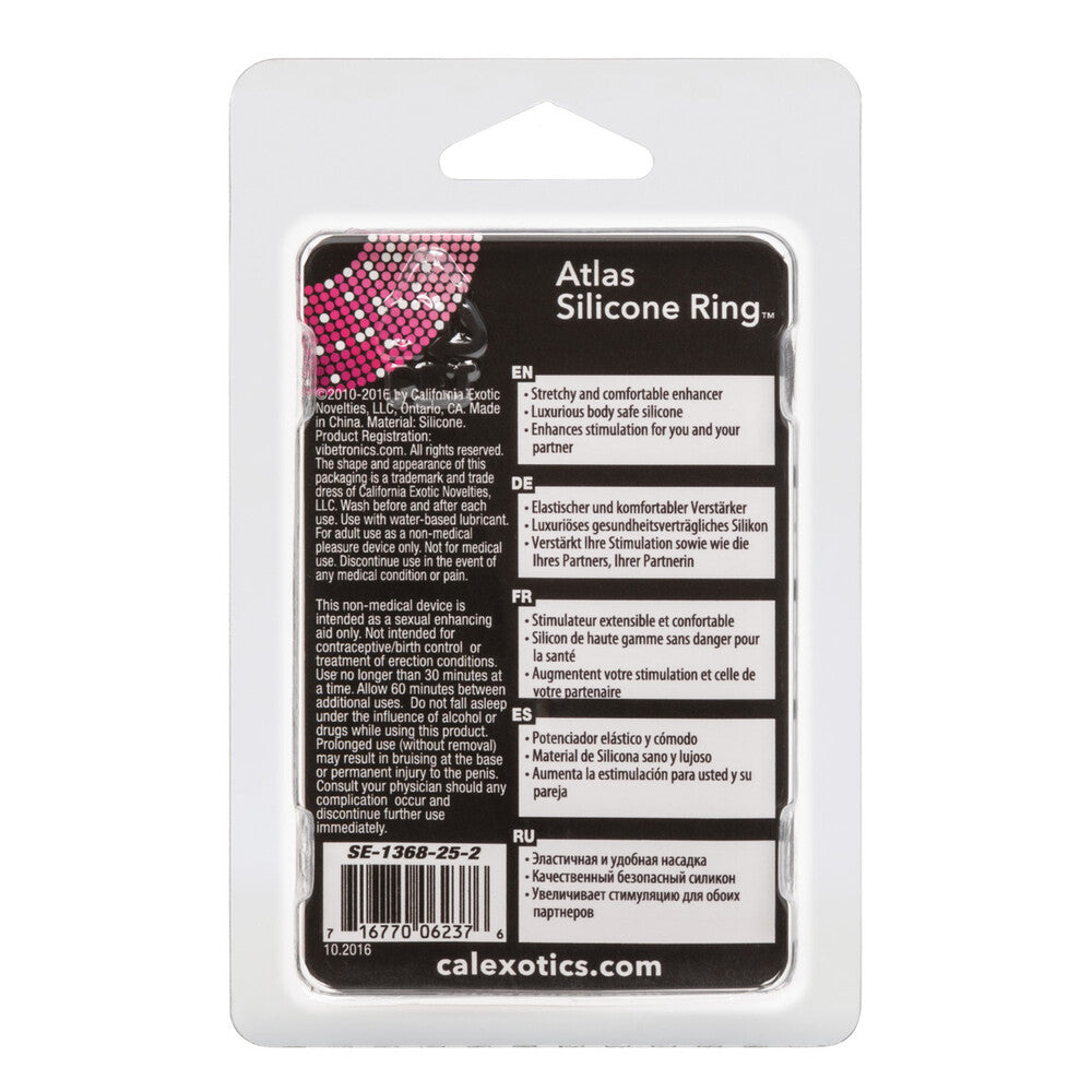 shop atlas silicone cock ring black