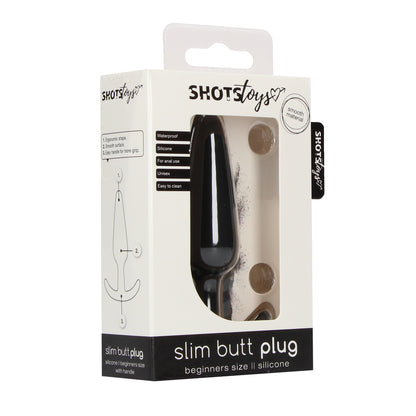 shop beginners size slim butt plug black