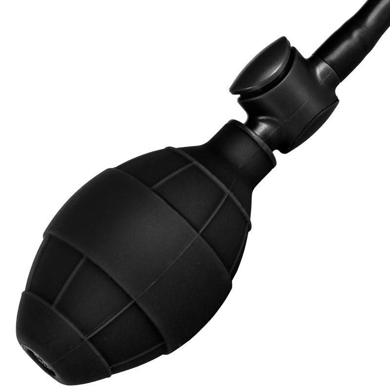 shop black booty call pumper silicone inflatable small anal plug